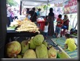 Jackfruits, hier genannt Nangka werden verarbeitet, Mega Food Festival in Shah Alam