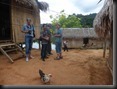 im Dorf der Orang Asli,  Dschungelwalk am Lake Temengor, Kostja, Tom, Kurt, Lotti  und ich