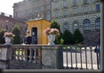 königlicher Wachposten vor dem Schloss, Stockholmer Innenstadt