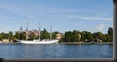 ehemaliges Segelschulschiff, jetzt Restaurant, Stockholmer Innenstadt